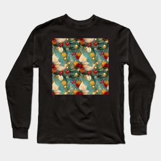 dreamy floral christmas Long Sleeve T-Shirt